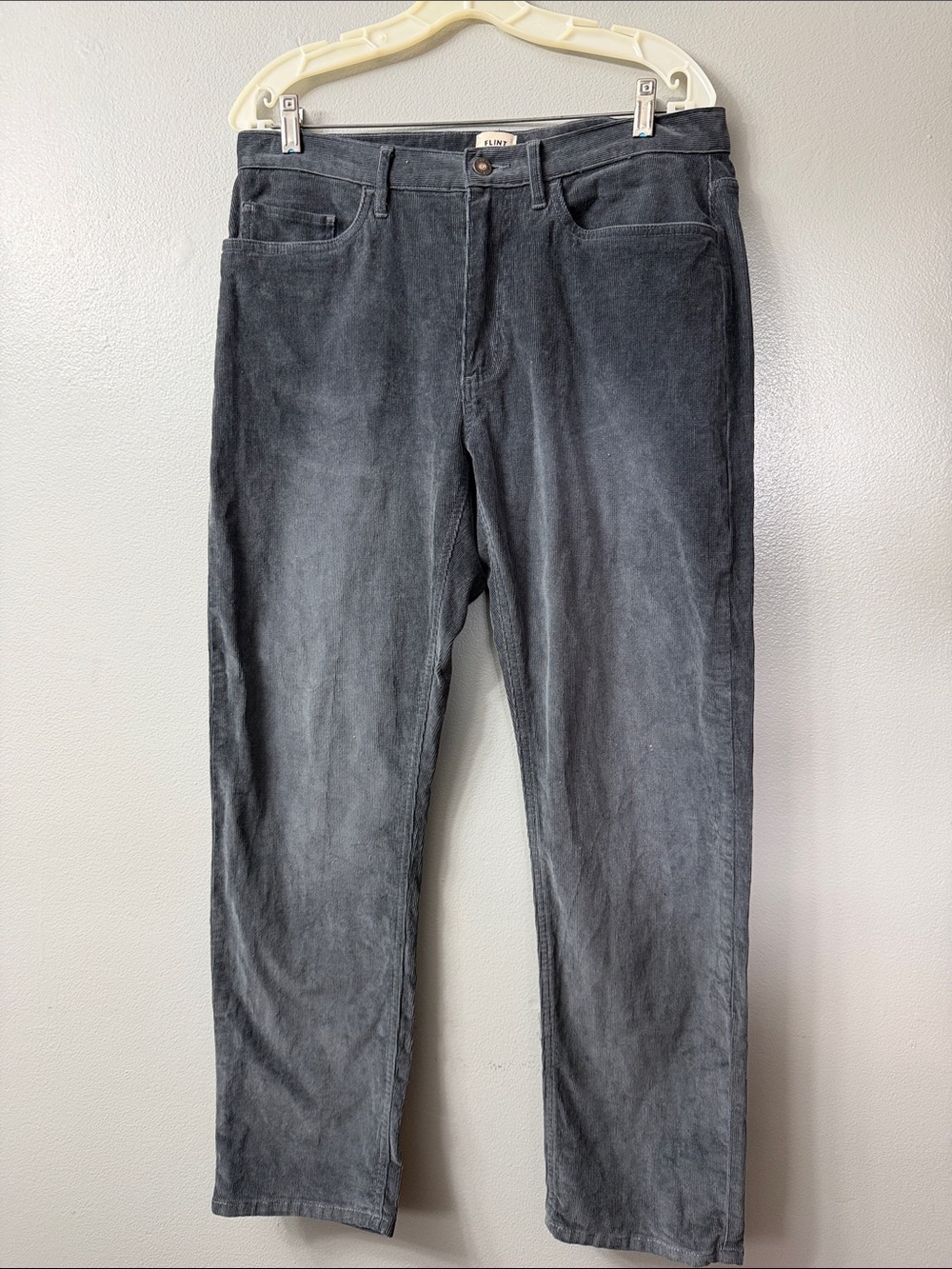 flint and tinder huckleberry grey corduroy pants Men's Gray Straight-Leg Jeans